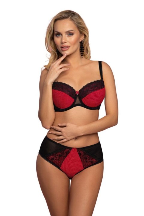 Biustonosz push up Biustonosz Usztywniany Model VB-446 Red/Black - Vena Biustonosz push up Biustonosz Usztywniany Model VB-446 Red/Black - Vena