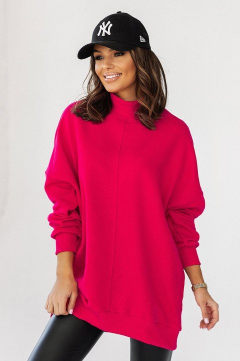 Bluza Damska Model Simple D27 Pink - IVON Bluza Damska Model Simple D27 Pink - IVON
