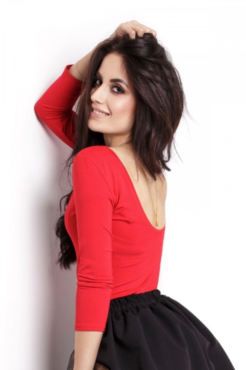 Bluzka Izabelle B36 Red - IVON Bluzka Izabelle B36 Red - IVON