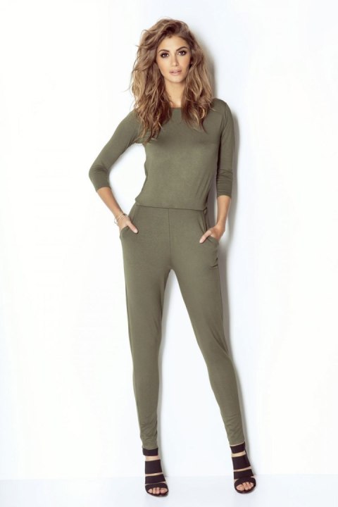Kombinezon Damski Model Erine Khaki - IVON Kombinezon Damski Model Erine Khaki - IVON