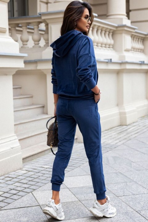 Spodnie Komplet Model Kanya D32 Navy - IVON Spodnie Komplet Model Kanya D32 Navy - IVON