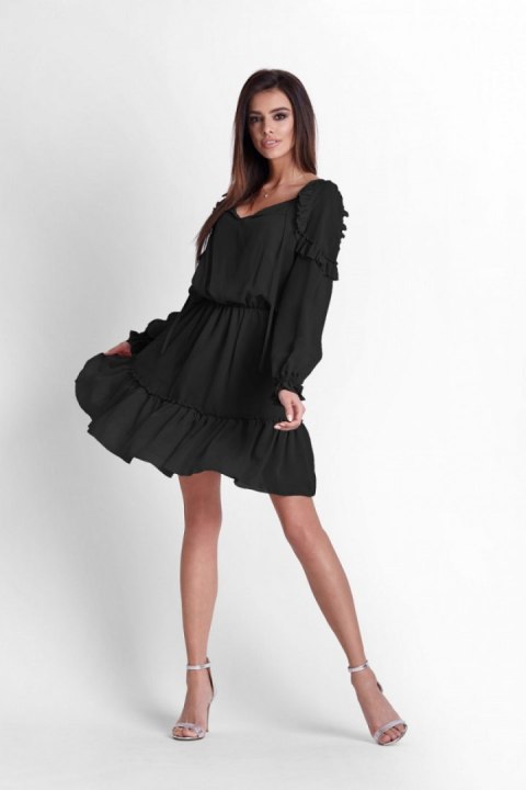 Sukienka Model Felicia 245 Black - IVON Sukienka Model Felicia 245 Black - IVON