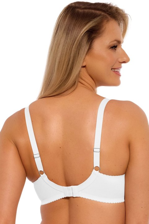 Biustonosz Soft Biustonosz Semi-Soft Model Maja 1300 White - Gaia Biustonosz Soft Biustonosz Semi-Soft Model Maja 1300 White - Gaia
