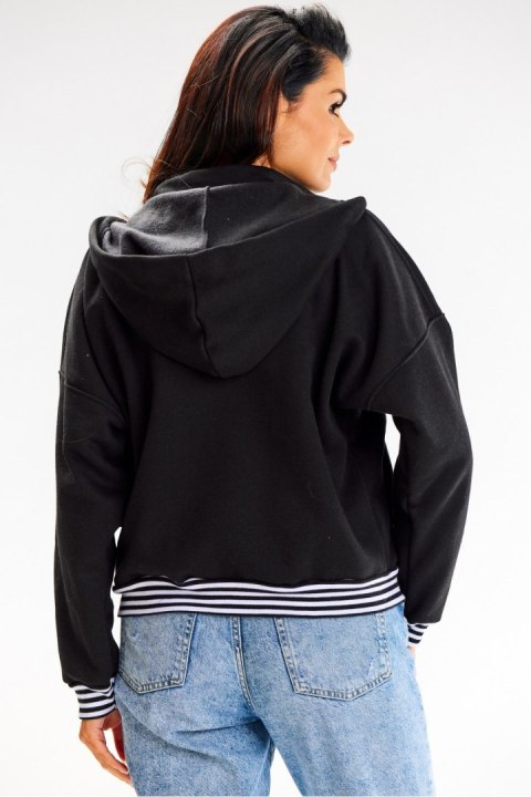 Bluza Damska Model A611 Black - awama Bluza Damska Model A611 Black - awama