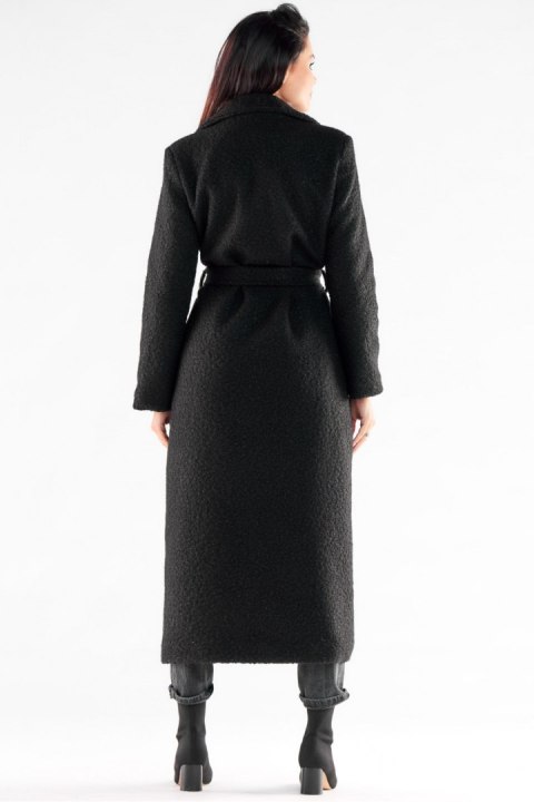 Płaszcz Damski Model A547 Black - awama Płaszcz Damski Model A547 Black - awama