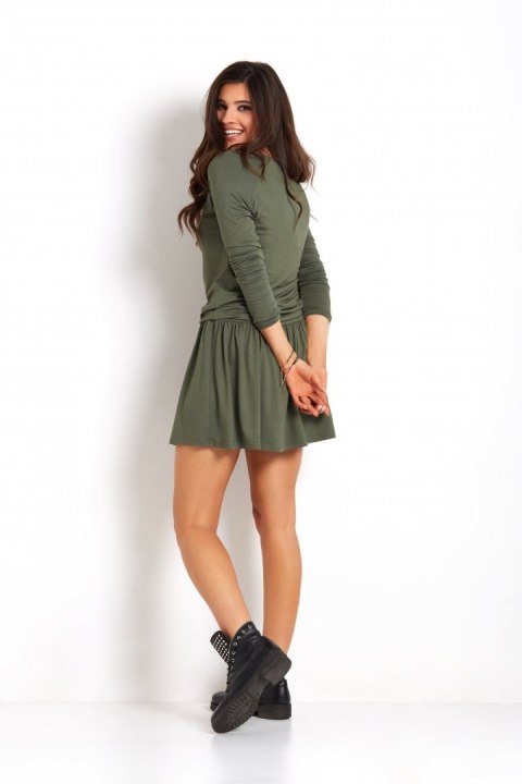 Sukienka Model 270 Blanka Khaki - IVON Sukienka Model 270 Blanka Khaki - IVON