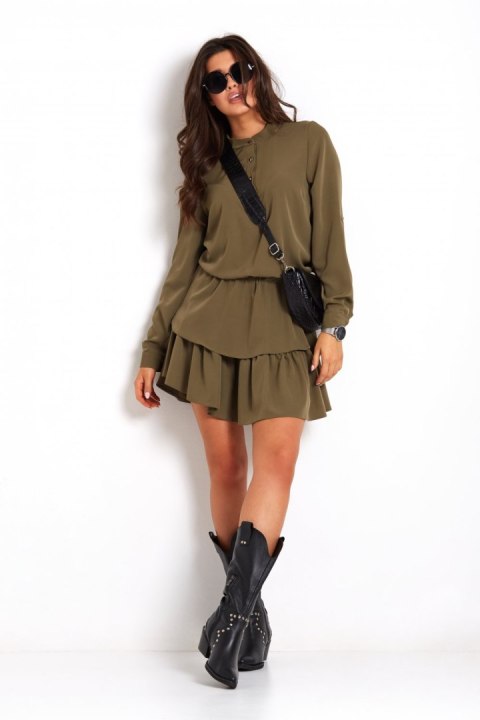 Sukienka Model 274 Kylie Khaki - IVON Sukienka Model 274 Kylie Khaki - IVON