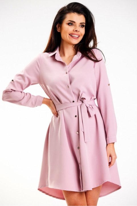 Sukienka Model A568 Dirty Pink - awama Sukienka Model A568 Dirty Pink - awama