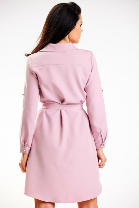 Sukienka Model A568 Dirty Pink - awama Sukienka Model A568 Dirty Pink - awama