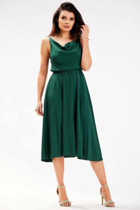 Sukienka Model A579 Bottle Green - awama Sukienka Model A579 Bottle Green - awama