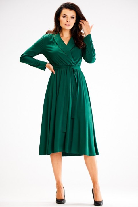 Sukienka Model A604 Bottle Green - awama Sukienka Model A604 Bottle Green - awama