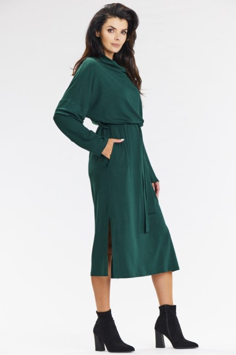 Sukienka Model A671 Bottle Green - awama Sukienka Model A671 Bottle Green - awama