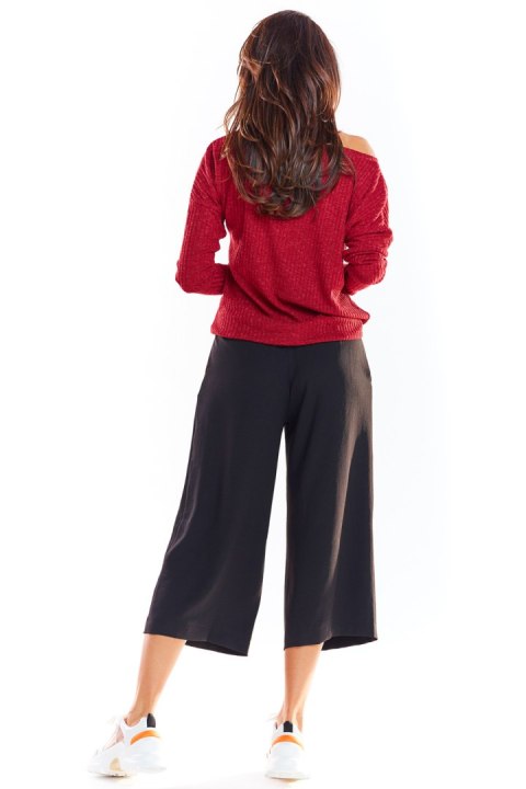 Sweter Damski Model A333 Bordo - awama Sweter Damski Model A333 Bordo - awama