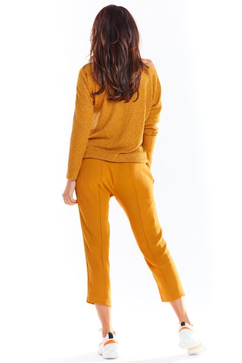 Sweter Damski Model A333 Camel - awama Sweter Damski Model A333 Camel - awama