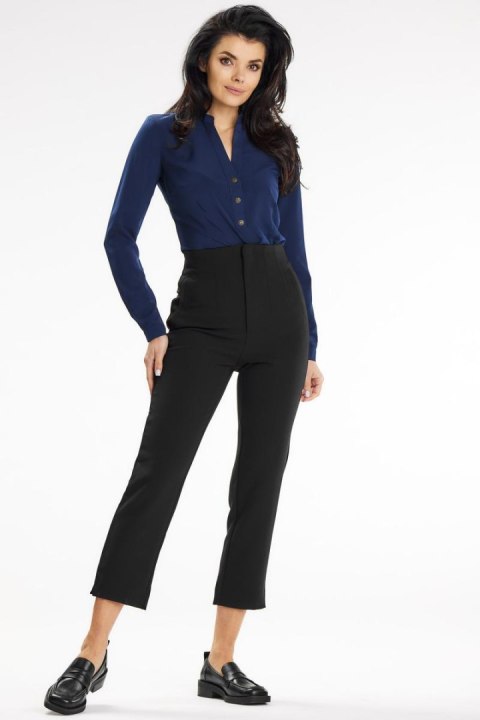 Bluzka Model A649 Navy - awama Bluzka Model A649 Navy - awama