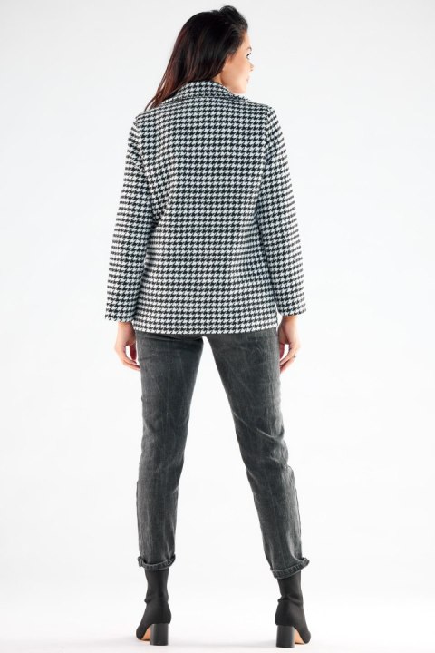 Kurtka Damska Model A545 Houndstooth - awama Kurtka Damska Model A545 Houndstooth - awama