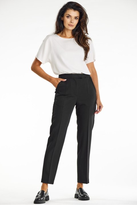 Spodnie Damskie Model A675 Black - awama Spodnie Damskie Model A675 Black - awama