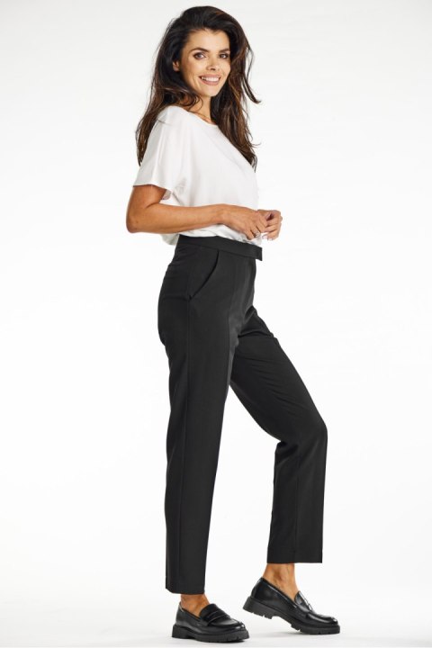 Spodnie Damskie Model A675 Black - awama Spodnie Damskie Model A675 Black - awama