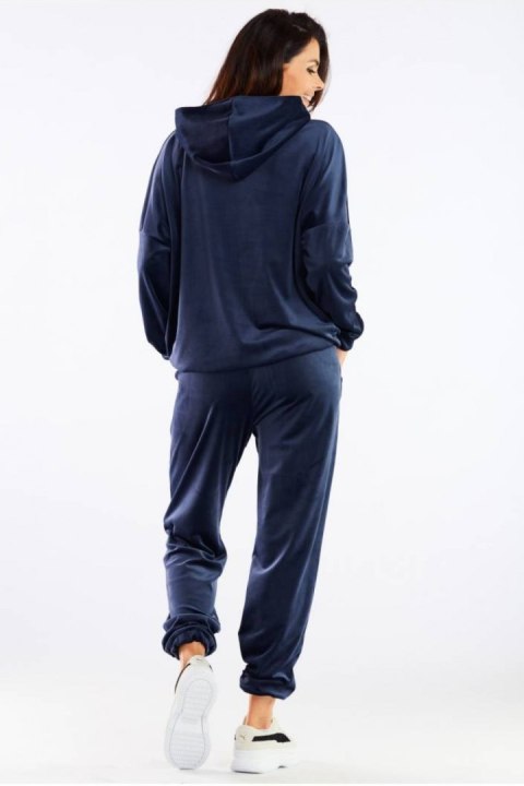 Spodnie Dresowe Model A459 Navy - awama Spodnie Dresowe Model A459 Navy - awama