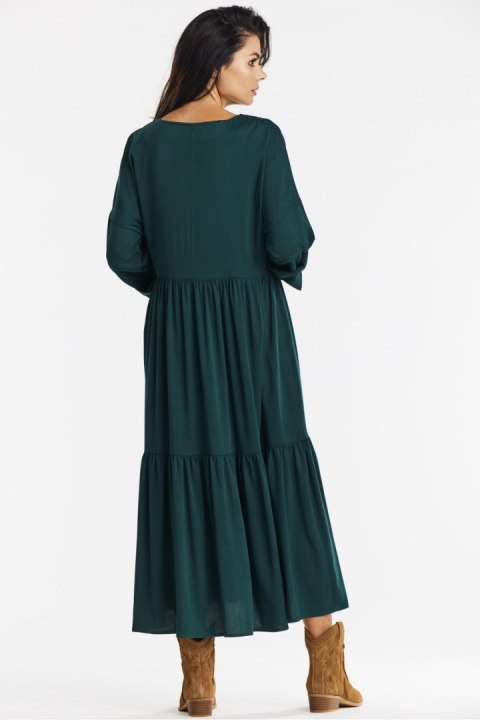 Sukienka Model A669 Bottle Green - awama Sukienka Model A669 Bottle Green - awama