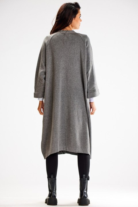 Sweter Kardigan Model A617 Grey - awama Sweter Kardigan Model A617 Grey - awama