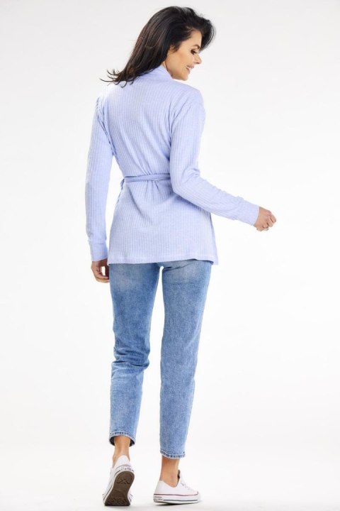 Sweter Kardigan Model A655 Blue - awama Sweter Kardigan Model A655 Blue - awama