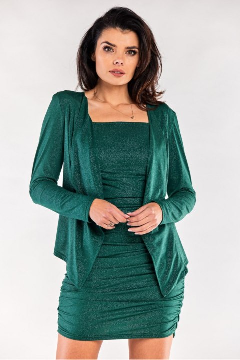 Żakiet Model A559 Bottle Green - awama Żakiet Model A559 Bottle Green - awama