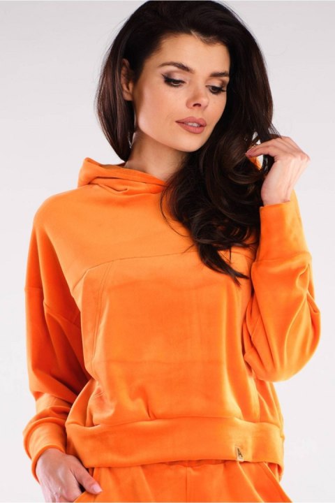 Bluza Damska Model A412 Orange - awama Bluza Damska Model A412 Orange - awama