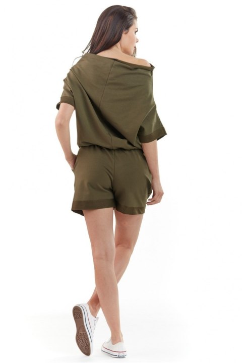 Kombinezon Damski Model A216 Khaki - awama Kombinezon Damski Model A216 Khaki - awama