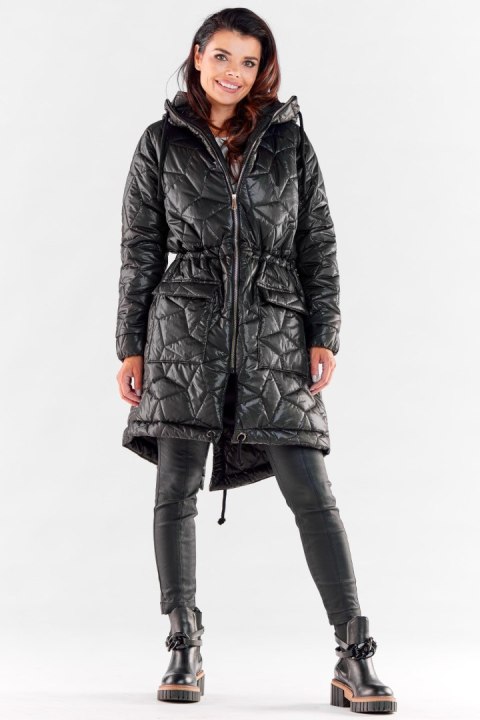 Kurtka Damska Model A538 Black - awama Kurtka Damska Model A538 Black - awama
