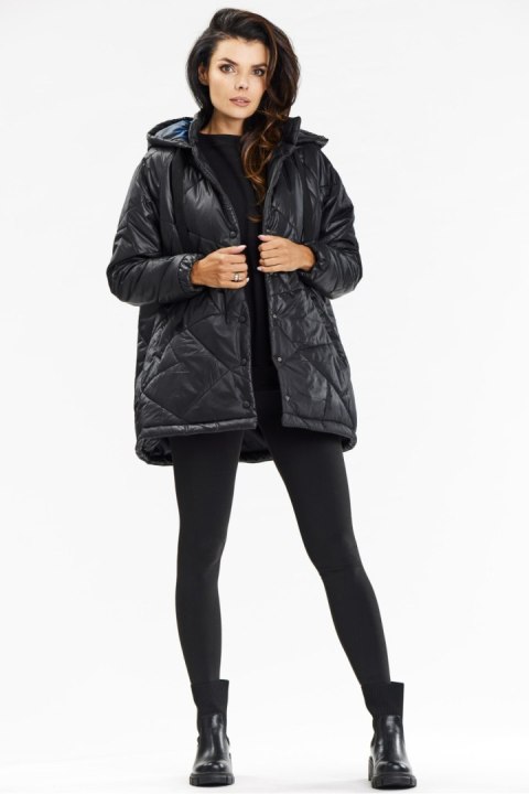 Kurtka Damska Model A687 Black - awama Kurtka Damska Model A687 Black - awama