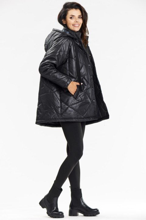 Kurtka Damska Model A687 Black - awama Kurtka Damska Model A687 Black - awama