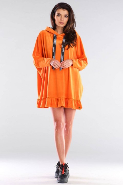 Sukienka Bluza Model A419 Orange - awama Sukienka Bluza Model A419 Orange - awama