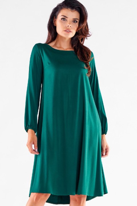 Sukienka Model A524 Bottle Green - awama Sukienka Model A524 Bottle Green - awama