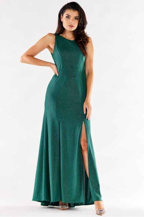 Sukienka Model A549 Bottle Green - awama Sukienka Model A549 Bottle Green - awama