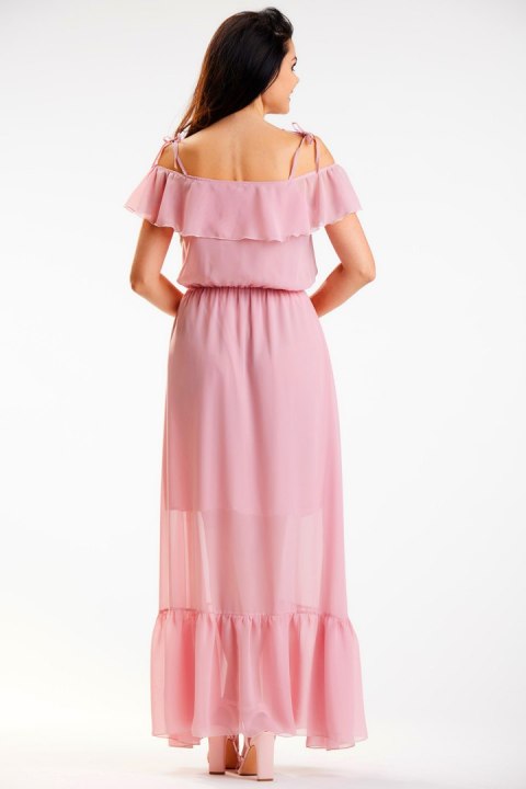 Sukienka Model A573 Dirty Pink - awama Sukienka Model A573 Dirty Pink - awama