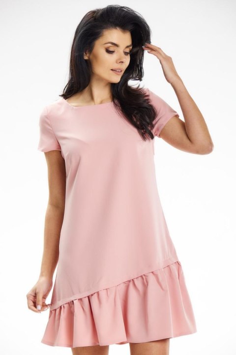 Sukienka Model A644 Powder Pink - awama Sukienka Model A644 Powder Pink - awama