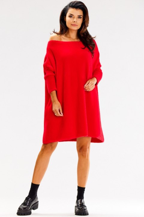 Sweter Damski Model A618 Red - awama Sweter Damski Model A618 Red - awama