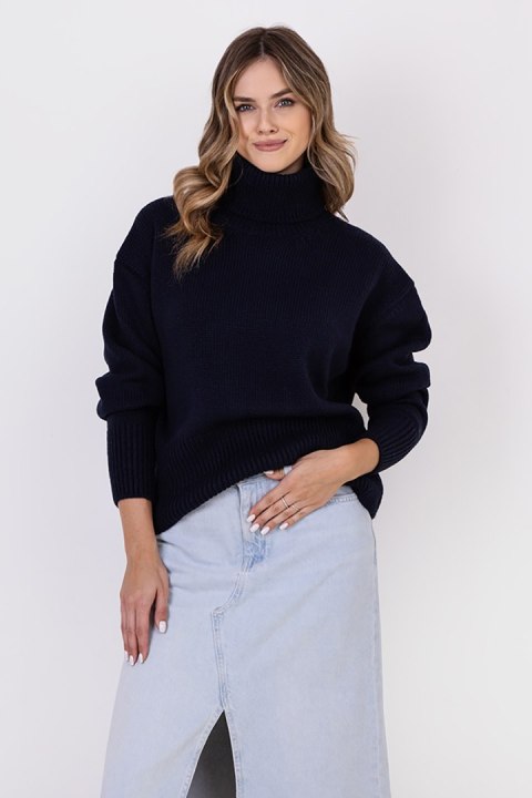 Golf Damski Model SWE291 Navy - MKM Golf Damski Model SWE291 Navy - MKM