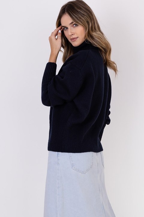 Golf Damski Model SWE291 Navy - MKM Golf Damski Model SWE291 Navy - MKM