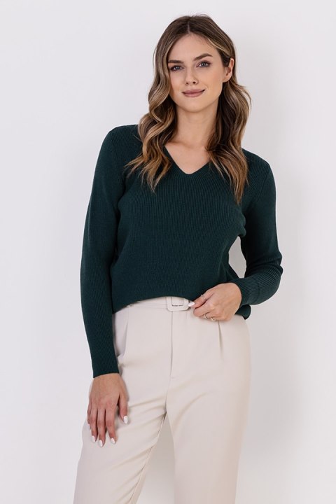 Sweter Damski Model SWE243 Green - MKM Sweter Damski Model SWE243 Green - MKM
