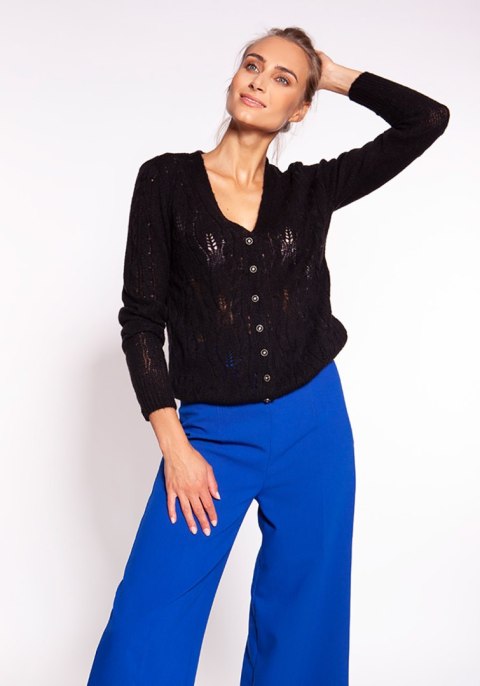 Sweter Damski Model SWE267 Black - MKM Sweter Damski Model SWE267 Black - MKM