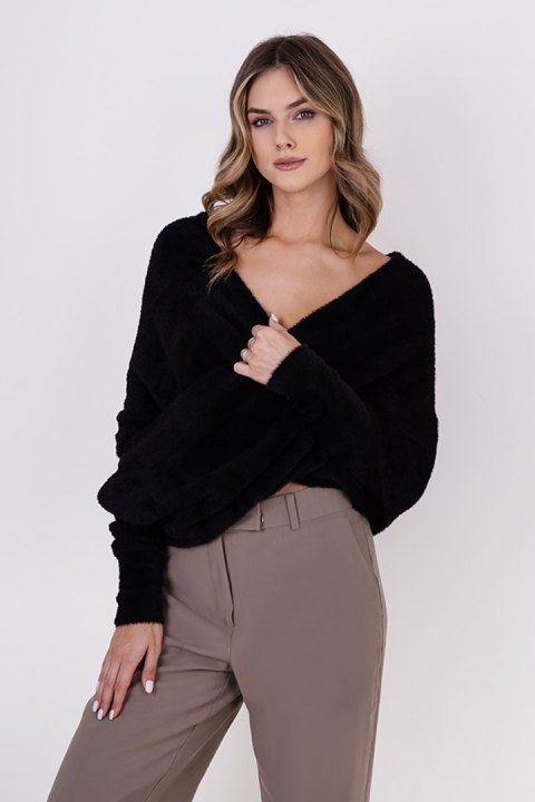 Sweter Damski Model SWE277 Black - MKM Sweter Damski Model SWE277 Black - MKM