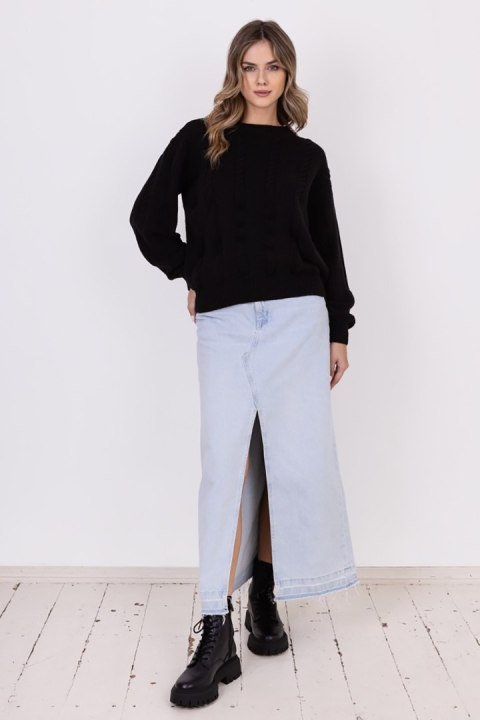 Sweter Damski Model SWE323 Black - MKM Sweter Damski Model SWE323 Black - MKM