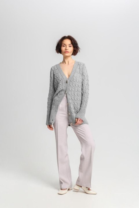 Sweter Damski Model SWE333 Grey - MKM Sweter Damski Model SWE333 Grey - MKM