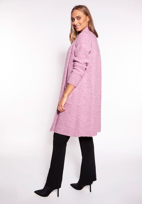 Sweter Kardigan Model PA015 Pink - MKM Sweter Kardigan Model PA015 Pink - MKM
