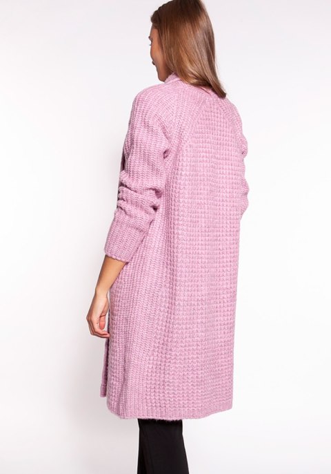 Sweter Kardigan Model PA015 Pink - MKM Sweter Kardigan Model PA015 Pink - MKM