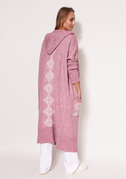 Sweter Kardigan Model PA020 Pink - MKM Sweter Kardigan Model PA020 Pink - MKM