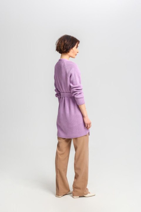 Sweter Kardigan Model SWE334 Lawenda - MKM Sweter Kardigan Model SWE334 Lawenda - MKM