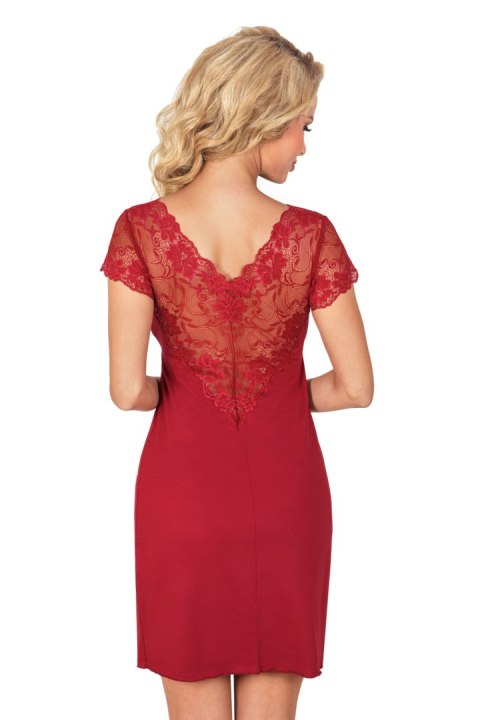 Koszulka nocna Koszula Nocna Model Ismena Burgund - Donna Koszulka nocna Koszula Nocna Model Ismena Burgund - Donna
